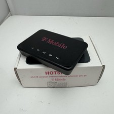 Lot Of 2 T-Mobile TMO HS1 4G LTE Portable WiFi Hotspot Device Black Used picture