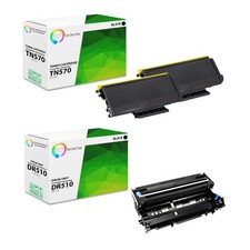 3Pk TCT TN570 & DR510 For Brother HL 5140 DCP 8040 Compatible Drum & Toner Set picture