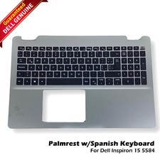 New Dell Inspiron 15 5584 Laptop Palmrest Spanish Keyboard Assembly HOI09 DHGHK picture