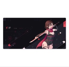 Yuki Aim Gaming Mouse Pad Large Size Katana Design Black Japan Import Desk Mat picture