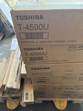 TOSHIBA 4 BOXES TOTAL T-4590U TONER CARTRIDGE BLACK NEW UNOPENED BOX ORIGINAL  picture