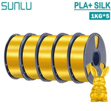 SUNLU 5x1KG PETG PLA PLA+2.0 SILK ABS ASA TPU 3D Printer Filament 1.75mm 5KG picture