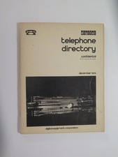 Digital Equipment Corporation DEC 1975 Internal Phone Book picture