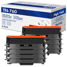 8x Compatible with Brother TN760 Toner MFC-L2710dw HL-L2370DW MFC-L2750DW TN-730 picture