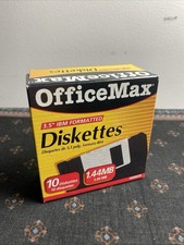 Office Max 3.5 in IBM Formatted 1.44MB 10 Diskettes picture