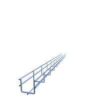 NavePoint Electro Zinc Plated Wire Mesh Cable Tray, 2