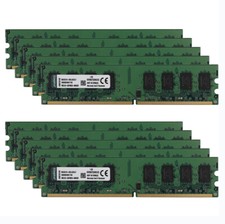 Kingston 10pcs 2GB PC2 5300U 2RX8 DDR2 667MHz  Memory RAM DIMM Desktop 240pin