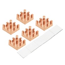 5pcs Copper Heatsink 6x6x3mm with Self Adhesive for IC Chipset Cooler picture