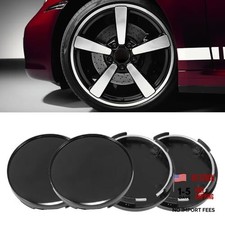 4PCS Wheel Center Caps, 2.36in X 2.2in X 0.57in Snap-in Center Caps for black picture