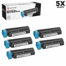 LD Compatible Okidata 45807105 Black Toner 5PK for MB472w, MB492, MB562w, B432dn picture