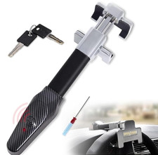 Steering Wheel Lock w/ Alarm & Light, Heavy Duty Anti-Theft Lock for Car/SUV picture