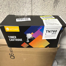 Mytoner TN760 Compatible Toner Cartridge 2 Pack Black Laser for Brother picture