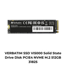 VERBATIM SSD VI5000 Solid State Drive Disk PCIE4 NVME M.2 512GB 31825 picture