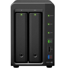 Synology DiskStation DS214+ 2-Bay NAS Empty Enclosure Diskless + Power Supply eSATA picture