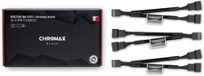 NA-SYC1 Chromax.Black, 4 Pin Y-Cables for PC Fans (Black) picture