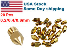 20 Pcs MK8 0.2/0.4/0.6mm Extruder 3D Printer Nozzle for Creality CR-10 Ender 3 picture