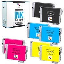 CMYi 8PK Compatible Epson 69 Black Color Ink Cartridge for WorkForce 600 610 615 picture