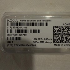 NOKIA AOME 10G SFP+850nm 300m MM I-temp 475336A.101  LC duplex picture