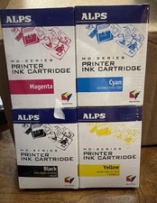 Lot of (4) ALPS INK -CMYK - OEM For Alps MD Series Printers picture