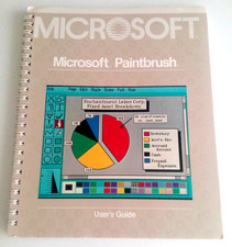 Microsoft Paintbrush User's Guide Manual 1985-1986, 0886 Part No. 000-099-041 picture
