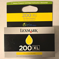 Lexmark 200XL Genuine Original Inkjet Ink Cartridge Yellow 14L0177 Pro5500 picture