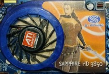 RARE Sapphire AMD ATI Radeon HD 3850 512MB GDDR3 PCI-E Retro Gaming GPU  picture
