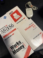 Retro Vintage Packard Bell Legend 486XL Computer PC Desktop Manual And Mouse picture