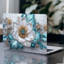 2Pcs Floral Waterproof Scratch Resistant Laptop Skin picture