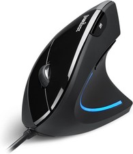 PERIMICE-513 Wired Ergonomic Vertical Mouse - 6 Buttons with 1000/1600/3200/6400 picture