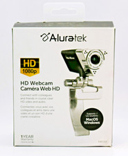Aluratek AWC01F 1080p Full HD Webcam – Built-in Mic – Auto Light Correct – New picture