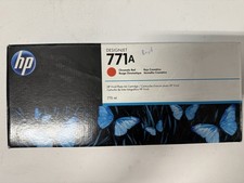 HP 771A Chromatic Red ink cartridge B6Y16A New  OEM Genuine Sealed- 2020 picture