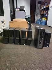 Lot of 8 Dell OptiPlex / HP Desktops — i5 & i7, Tested, Powers On, No Drives picture