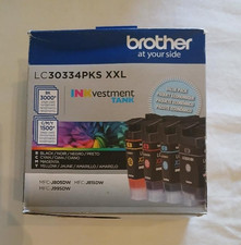 7/2025 Brother Genuine LC30334PKS XXL 4-Pack Super High-Yield Black & Color Inks picture
