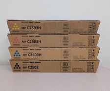 Ricoh MP C2503H 841918 19 20 21 Toner Set CMYK For MP C2503 Genuine Original NEW picture