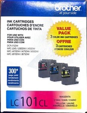 Sealed  Brother LC101CL Ink Cartridges - Cyan / Magenta / Yellow picture