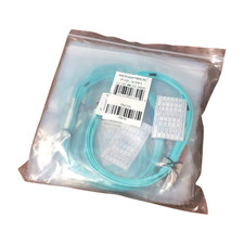 lot of 10 MONOPRICE 6391 Fiber Patch Cable Duplex LC to SC MM Aqua picture