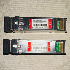 FS SFP-10GLR-31 10Gbps SPP+ 1310nm 10km Duplex LC Transceiver Modules Lot of 2 picture