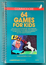 (VG-) Compute's Commodore 64 Games for Kids Spiral Book Kidd 1984 (lite damage) picture
