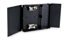 Dual Door Wall Mount Box Fiber Optic Patch Panel (Enclosure) Holds 2 LGX Plates picture