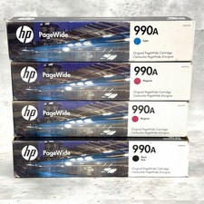 HP 990A Black, Cyan, Magenta Original PageWide Cartridge, ~10,000 pages, M0J85AN picture