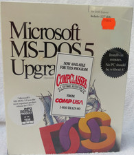 Microsoft MS Dos 5 Upgrade PC System Software NEW Factory Sealed 5.25 Disks 1991 picture