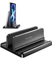 Vertical Laptop Stand Holder Organizer Plastic Adjustable Desktop Notebook Do... picture