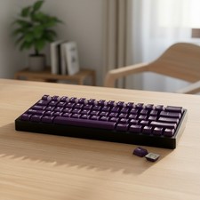 Custom Jelly Set Keycaps in Purple Jade - Fits 60% to 100% Mechanical Layouts picture