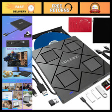8-in-1 USB-C External Blu-ray Drive, Hub & Card Reader for Laptop, PC & Mac picture
