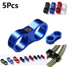 5Pcs Hose Separator Clamp Fitting Connector 4AN 6AN 8AN 10AN 12AN Oil Fuel Line picture