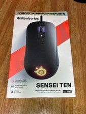 SteelSeries Wired Ambidextrous Gaming Mouse Sensei Ten 62527 Black New from JP picture