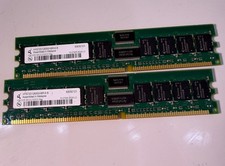 1GB HYS72D128300HBR-6-B RAM memory LOT OF 2 picture