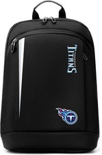 SOAR NFL 14 Inch Laptop Backpack Bag Tennessee Titans Black NEW picture