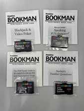 Franklin Bookman Cartridges Qty 4 - Blackjack & Video Poker, plus 3 others picture