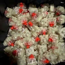 Cherry Clear Red Switches 100 Pieces– Linear – Genuine New Lot Computer Keyboard picture